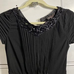 Back top with beaded colar.